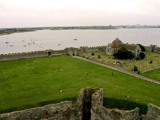 Portchester - Roman Fort on the Saxon Shore - View out to sea